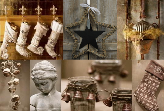 Natuurlijk en warme kerstversiering