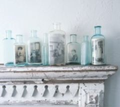 Foto's in een fles