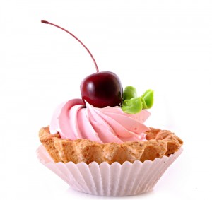 high tea cupcake