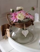 Glas met touw accessoire